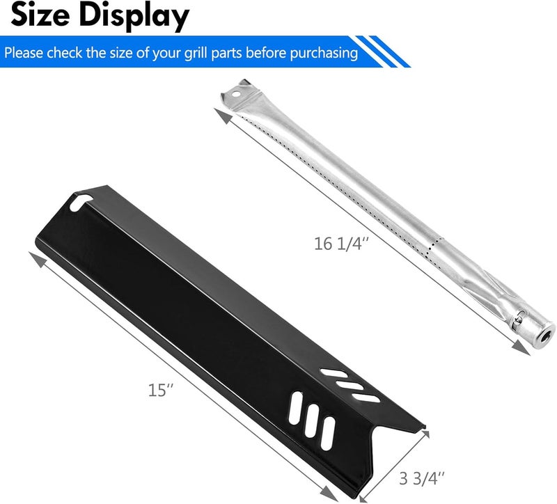 Grillflame GR2205723-OG-00 Grill Parts for Outdoor Gourmet Grill Burners Heat Plates GR2323101-OG-00 GR2205720-OG-00 Heat Shield Flame Tamer Burner Heat Tents 5 6 Burner Gas Grill Replacement Parts - Image 2